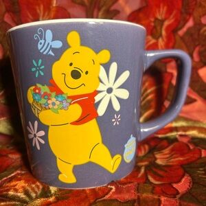 🆕🍯Brand New Disney Winnie the Pooh Floral Large Mug - 17oz Silver Buffalo